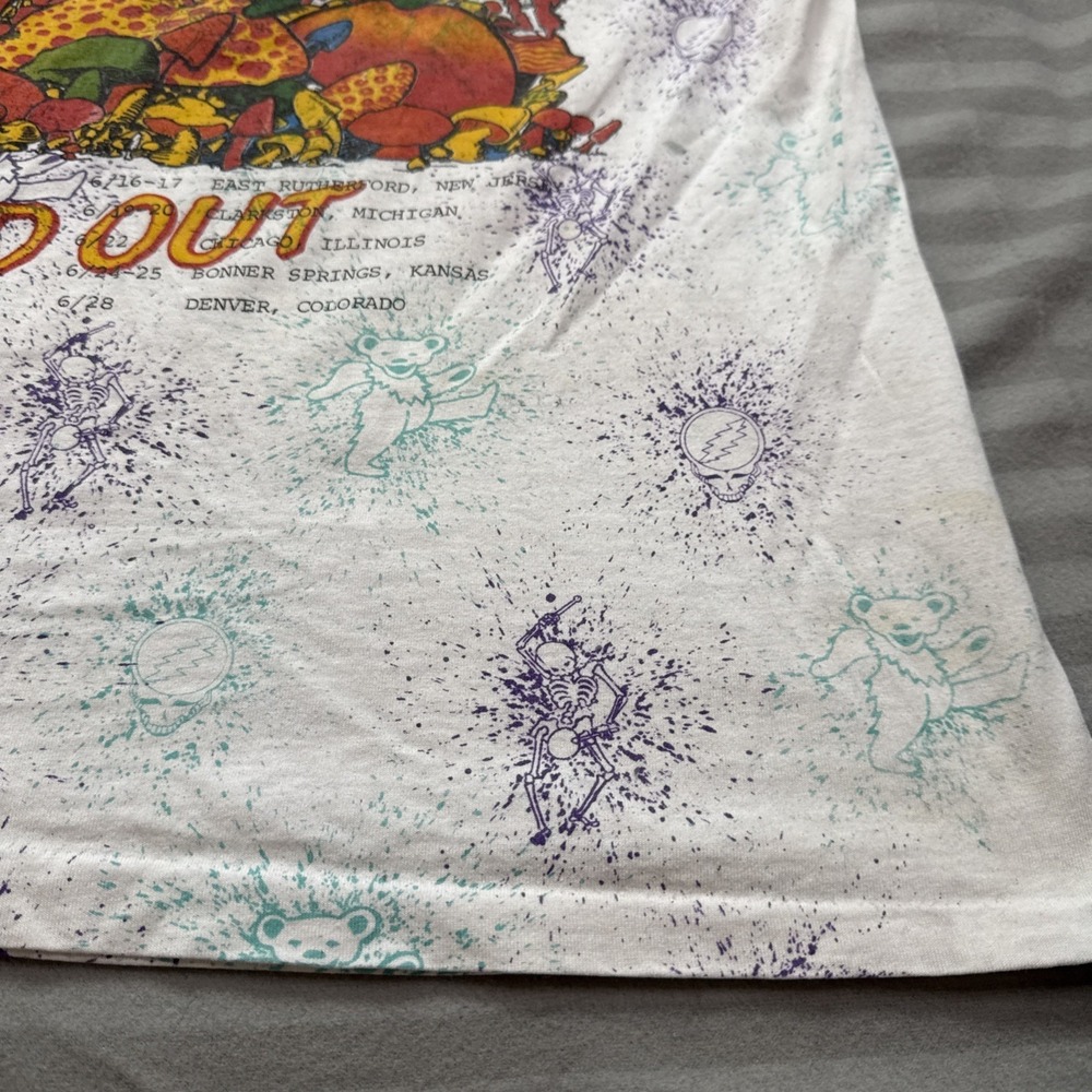Vintage 1991 Grateful Dead Without A Net Operation Dead Tour shirt Size XL 23x26 - Picture 14 of 16